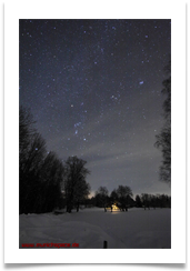 sternbild orion ueber thalham